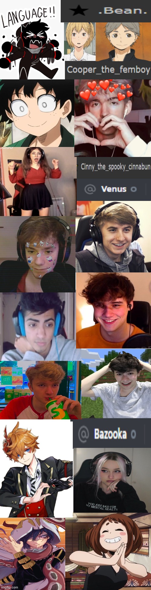 Ppl I simp for (I simp for sangwoo also but he did not fit in the pic) | image tagged in long blank white | made w/ Imgflip meme maker