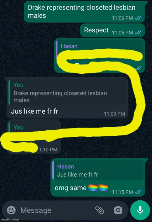 omg im lesbo | made w/ Imgflip meme maker