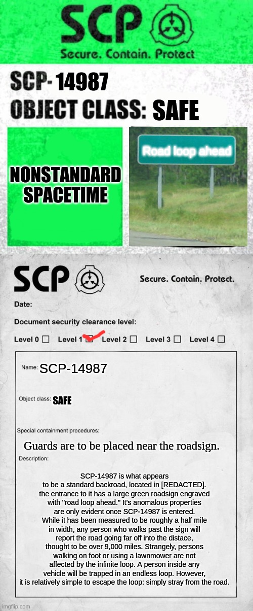 SCP | image tagged in scp document | made w/ Imgflip meme maker