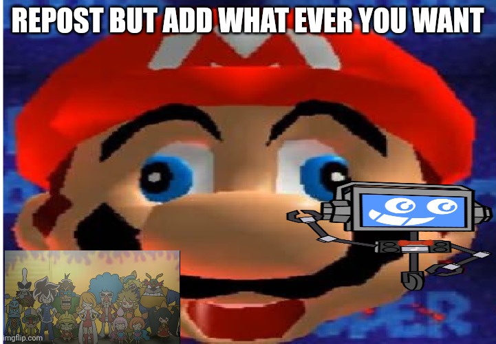 Mario, Dude... | REPOST BUT ADD WHAT EVER YOU WANT | made w/ Imgflip meme maker