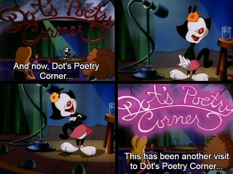 Dot's Poetry Corner Blank Meme Template