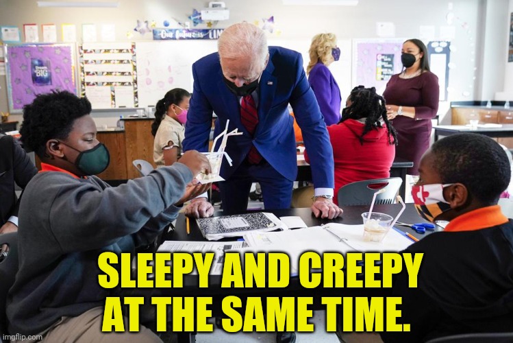 Can't even stay awake while standing. | SLEEPY AND CREEPY AT THE SAME TIME. | image tagged in memes | made w/ Imgflip meme maker