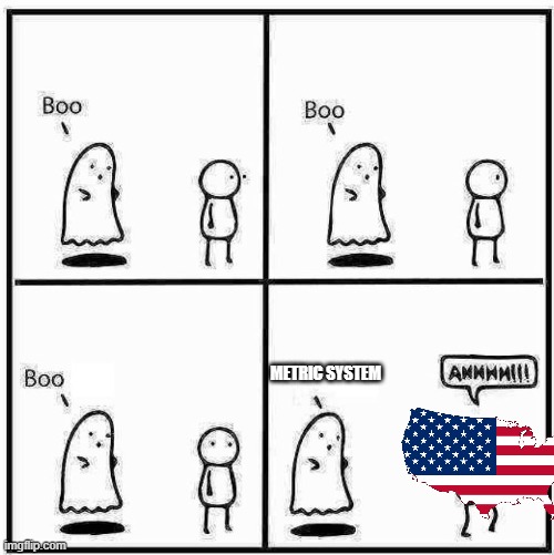 Ghost Boo |  METRIC SYSTEM | image tagged in ghost boo | made w/ Imgflip meme maker