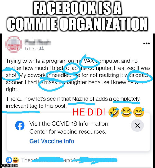 FB Commies | FACEBOOK IS A COMMIE ORGANIZATION | made w/ Imgflip meme maker