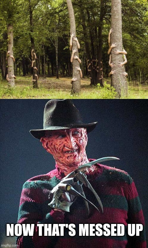 A GOOD WAY TO CREEP PEOPLE OUT | NOW THAT'S MESSED UP | image tagged in creepy,freddy krueger,nightmare on elm street,spooktober | made w/ Imgflip meme maker