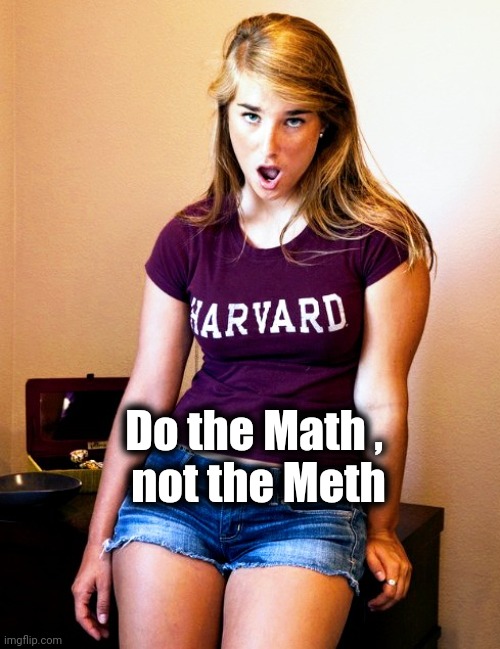 Do the Math , 
not the Meth | image tagged in what the fuque | made w/ Imgflip meme maker