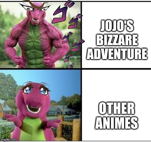 Jojo's bizzare adventure Vs other animes - Imgflip