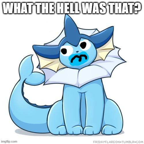 the top post made vaporeon scared | made w/ Imgflip meme maker