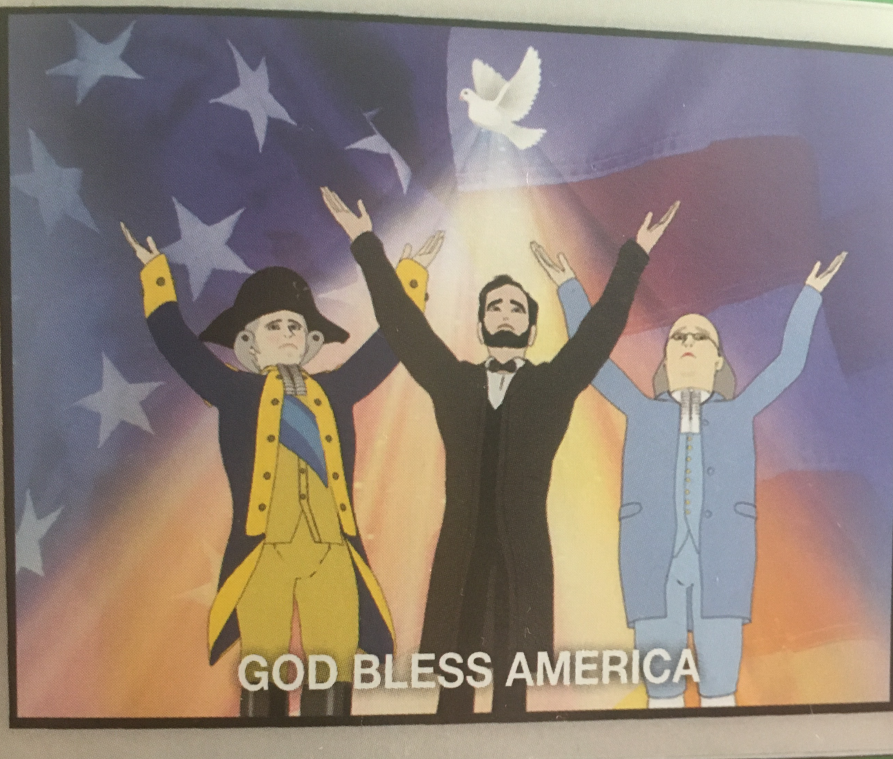 High Quality God bless America Blank Meme Template
