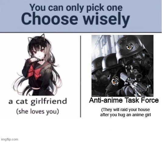 Choose wisely of A.T.F. raid your house - Imgflip