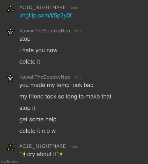 this kid is literally throwing a baby fit because put clown emojis all over their temp -._.- (vaporeon note: well... you did it) | made w/ Imgflip meme maker
