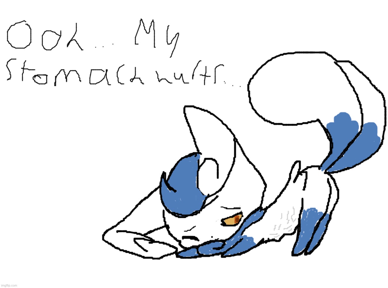 Meowstic's stomach growling | image tagged in memes,blank transparent square | made w/ Imgflip meme maker