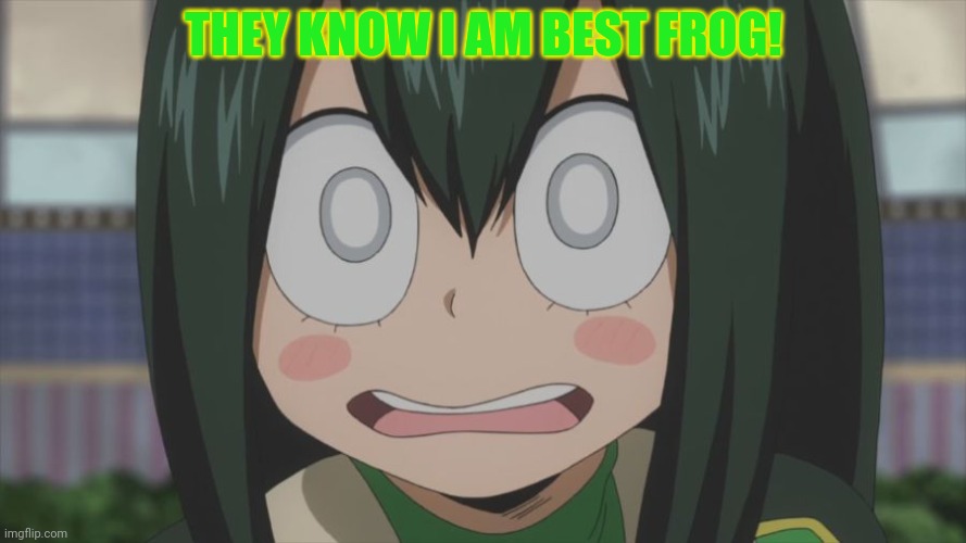 Shocked froppy | THEY KNOW I AM BEST FROG! | image tagged in shocked froppy | made w/ Imgflip meme maker
