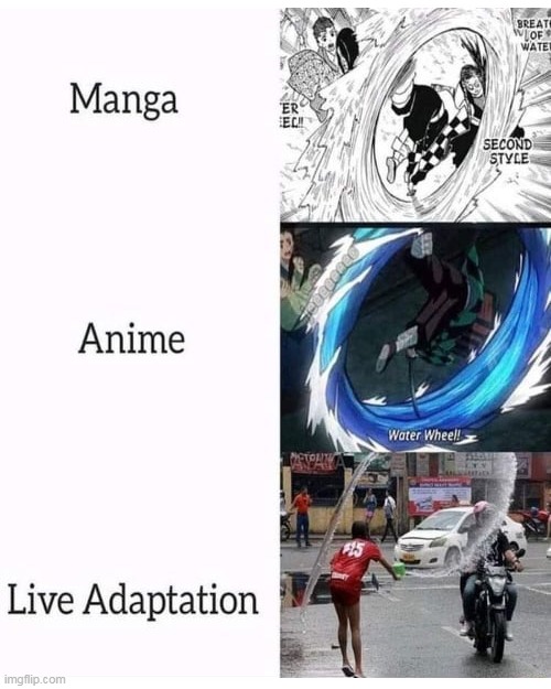  LIVE ADAPTATION | image tagged in memes,anime,demon slayer | made w/ Imgflip meme maker