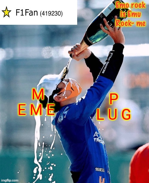 https://imgflip.com/i/5p351f?nerp=1633256997 | M E M E; P L U G | image tagged in f1fan announcement template v6 | made w/ Imgflip meme maker