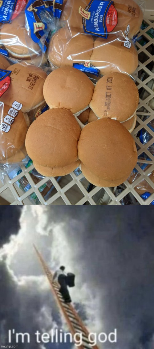 Want some ink flavoured buns? Yeah, me too. | image tagged in im telling god,memes,unfunny | made w/ Imgflip meme maker