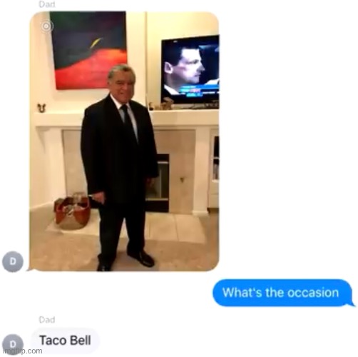 Taco bell | image tagged in text messages | made w/ Imgflip meme maker