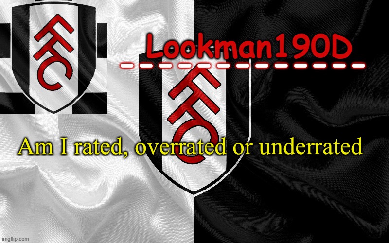 Lookman190D template made by UnoReverse_Official | Am I rated, overrated or underrated | image tagged in lookman190d template made by unoreverse_official | made w/ Imgflip meme maker