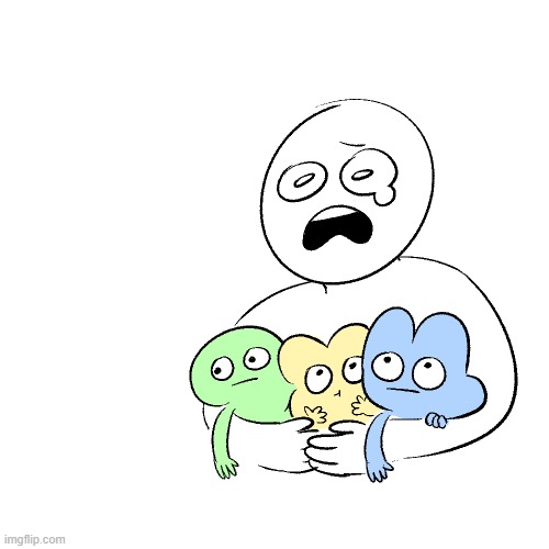 me in a nutshell. yes, i love all of them they're so cute ;w; | made w/ Imgflip meme maker
