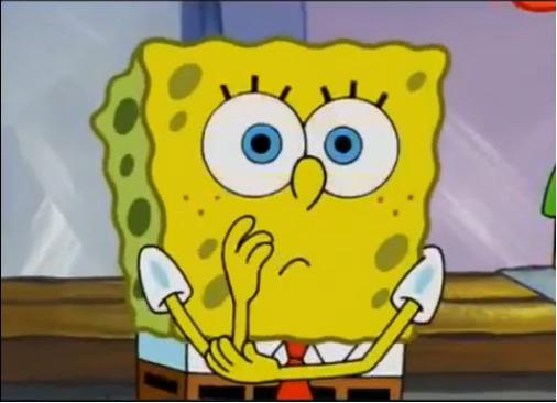 High Quality Spongebob confused face Blank Meme Template