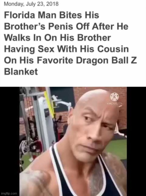 uhm...... | image tagged in florida man,july 23,rock smolder,thats kinda sus bro | made w/ Imgflip meme maker