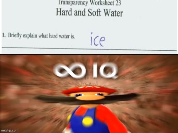 that is inf IQ | image tagged in inf iq,smart student,smg4 | made w/ Imgflip meme maker