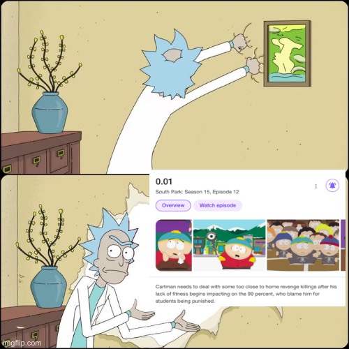 wall ripping rick | image tagged in wall ripping rick | made w/ Imgflip meme maker