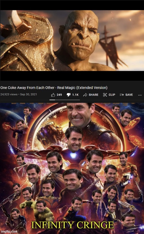 that new coke commercial SUCKS | image tagged in infinity cringe | made w/ Imgflip meme maker