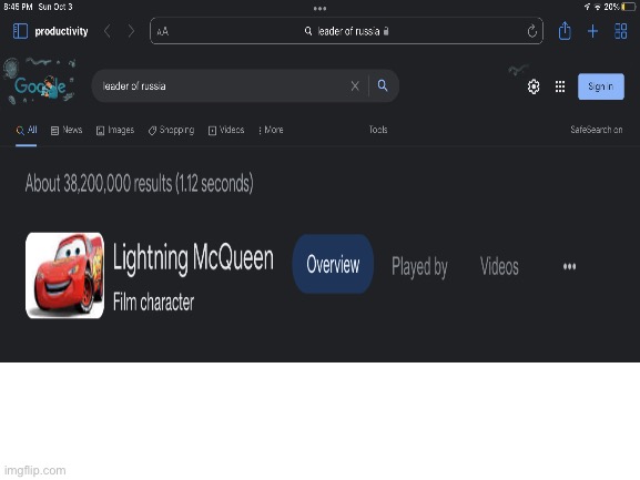 hold up wait a minute something ant right | image tagged in blank white template,lightning mcqueen,google | made w/ Imgflip meme maker