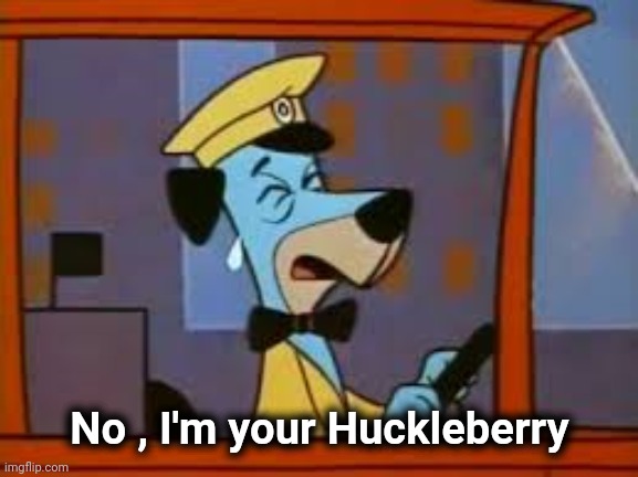 Crying Huckleberry Hound | No , I'm your Huckleberry | image tagged in crying huckleberry hound | made w/ Imgflip meme maker