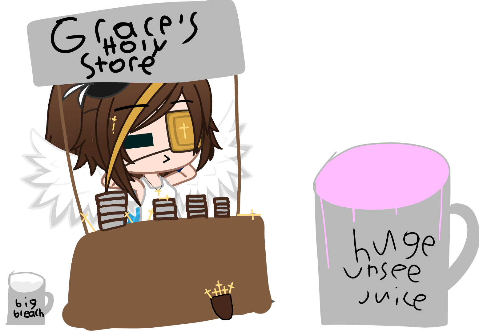 Grace’s Holy Store Blank Meme Template