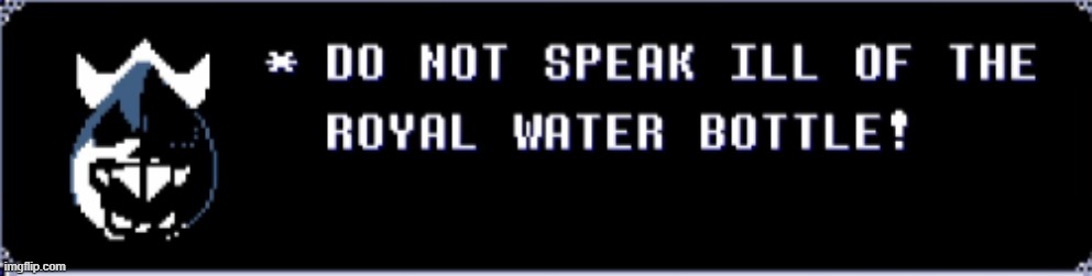 water bottle | made w/ Imgflip meme maker