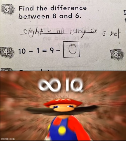 image tagged in infinity iq mario | made w/ Imgflip meme maker