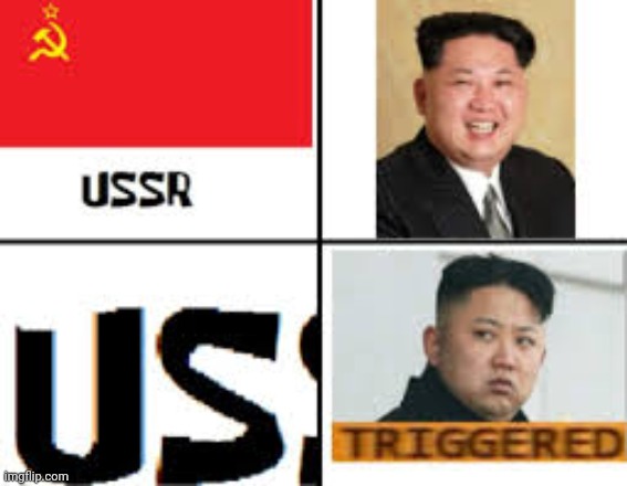Why Kim Jong Un doesn't realise that ussr is us ? | image tagged in kim jong un,ussr,america,soviet union,north korea,repost | made w/ Imgflip meme maker