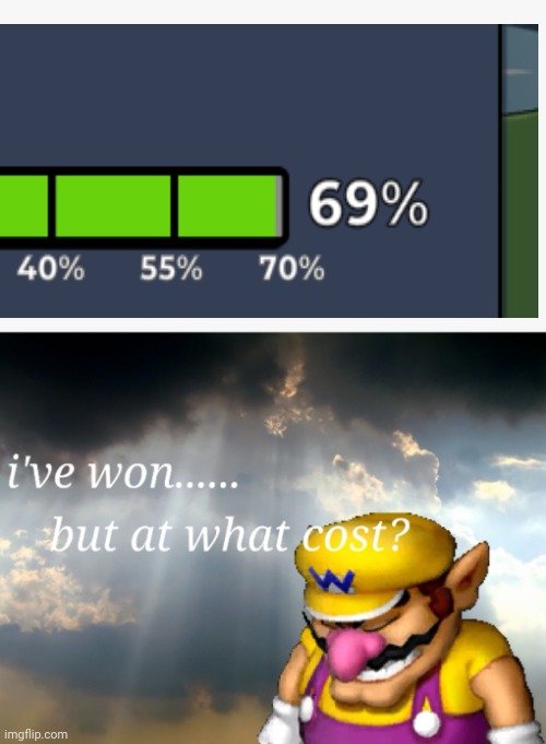 nooo | image tagged in i've won but at what cost | made w/ Imgflip meme maker