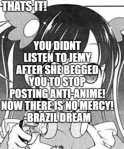 Official Anime Violation Lvl 4 Blank Meme Template