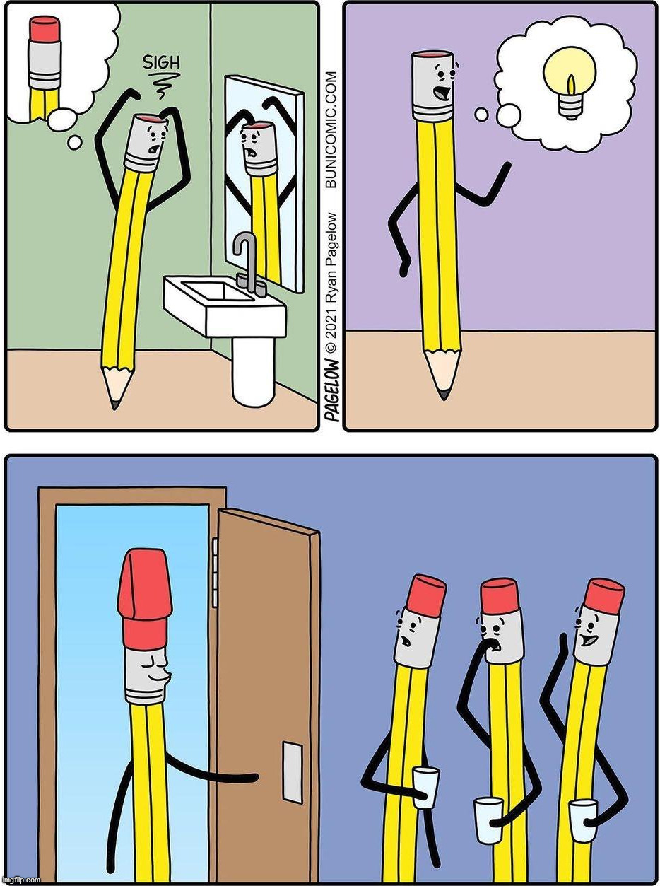 Pencil problems | image tagged in comics/cartoons | made w/ Imgflip meme maker