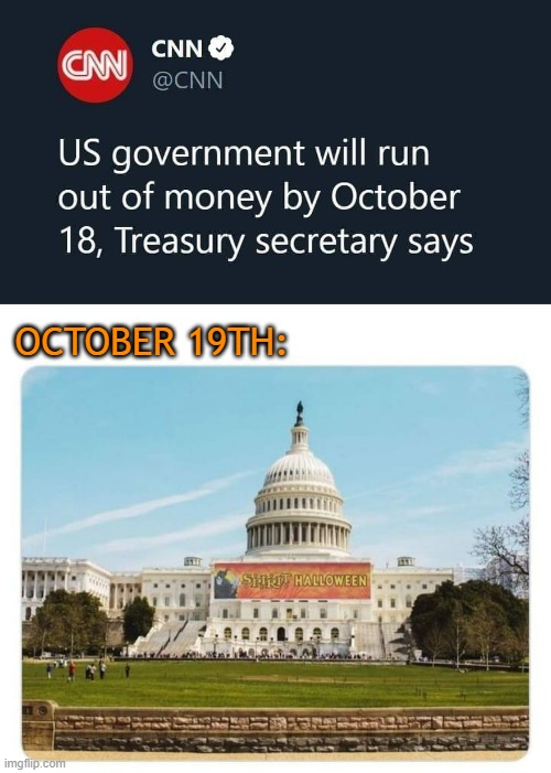 Congress | OCTOBER 19TH: | image tagged in spirit,halloween | made w/ Imgflip meme maker