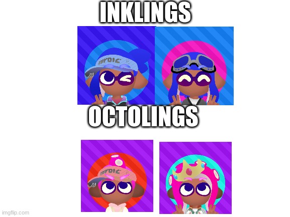 Inkrox as a hero mode icon | INKLINGS; OCTOLINGS | image tagged in blank white template | made w/ Imgflip meme maker