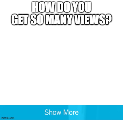 One of my best memes |  HOW DO YOU GET SO MANY VIEWS? | image tagged in hg,fgh,gh,gf,h,f | made w/ Imgflip meme maker