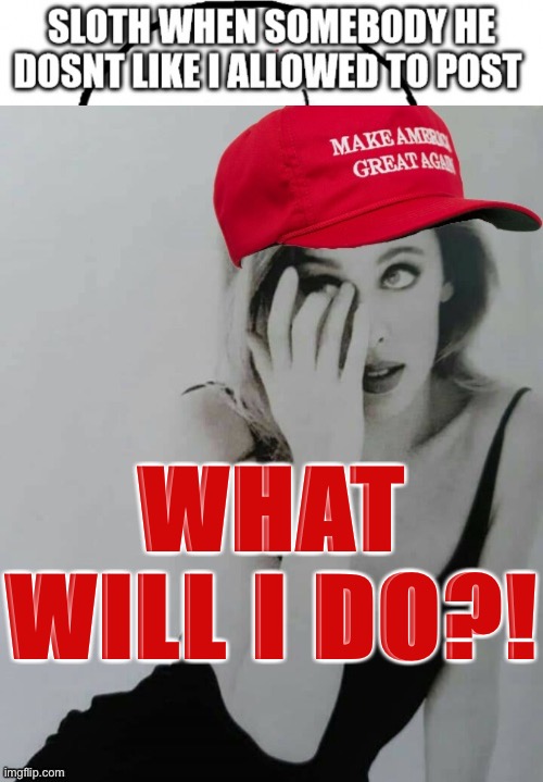 WHAT WILL I DO?! | image tagged in maga kylie crying | made w/ Imgflip meme maker