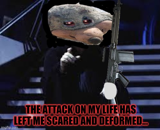 Emperor Ratatine | THE ATTACK ON MY LIFE HAS LEFT ME SCARED AND DEFORMED... | image tagged in emperor palpatine,rats,star wars,but why why would you do that | made w/ Imgflip meme maker