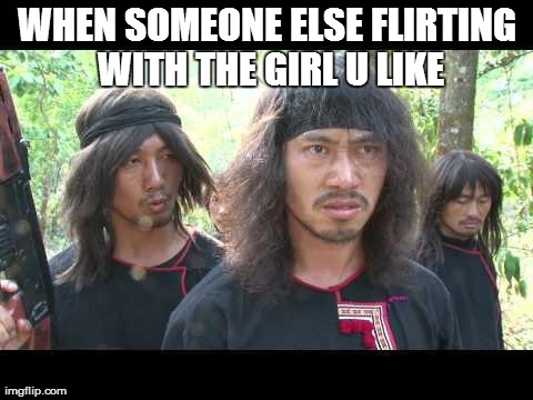 WHEN SOMEONE ELSE FLIRTING WITH THE GIRL U LIKE | made w/ Imgflip meme maker