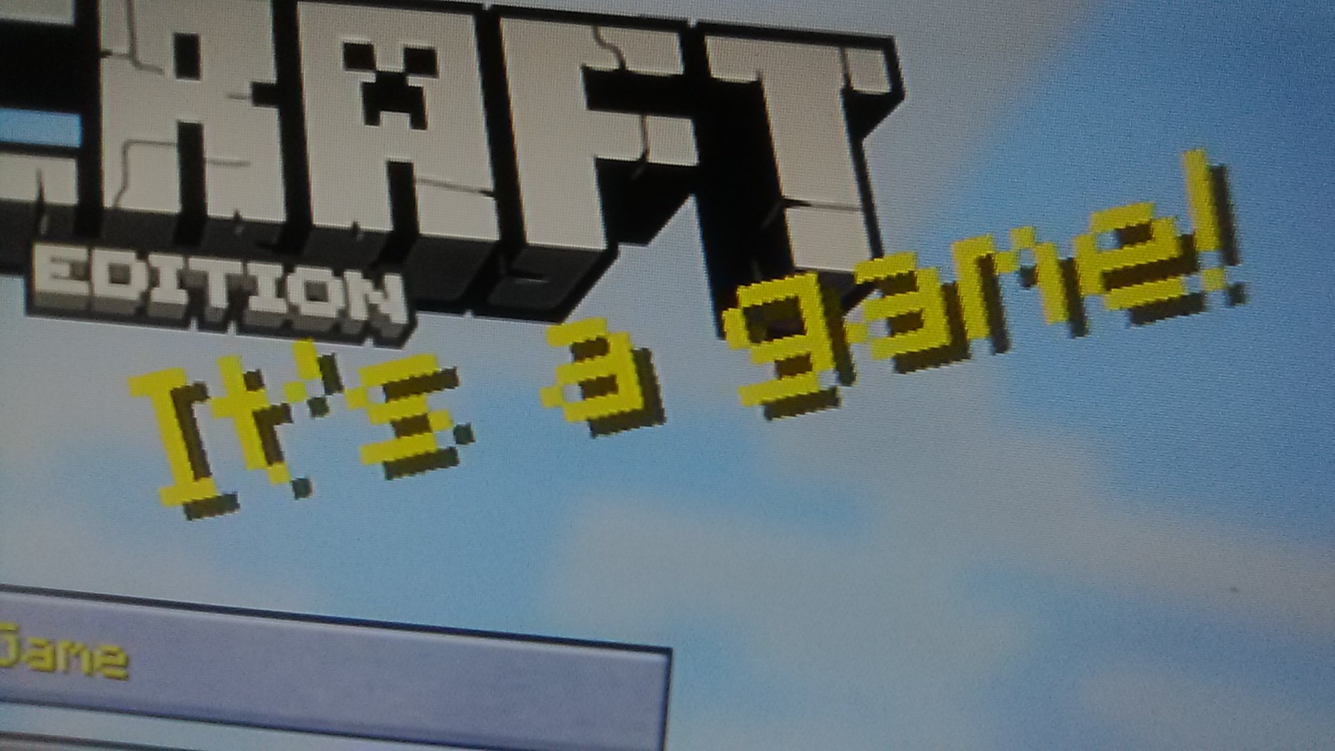 Minecraft It's a game! Blank Meme Template