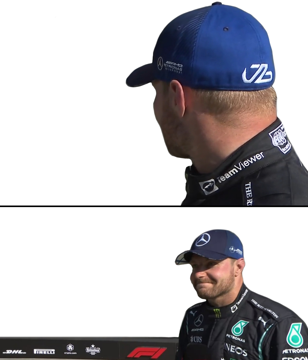 High Quality Bottas Blank Meme Template