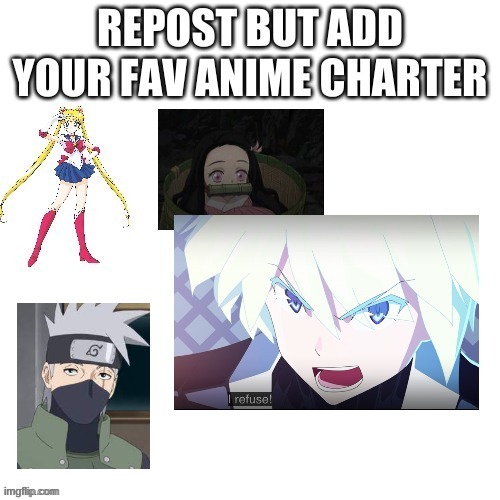 Repost | image tagged in anime | made w/ Imgflip meme maker