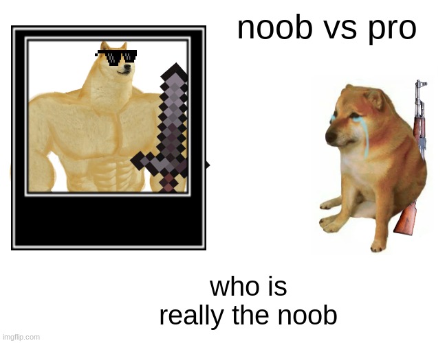 Noob vs Pro - Imgflip