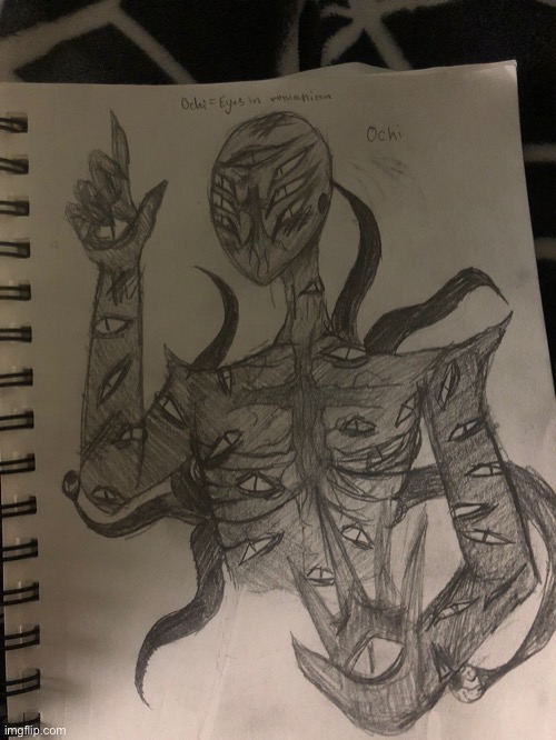 This is Ochi, he’s a demon guy thing I made lol | made w/ Imgflip meme maker