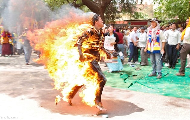 man on fire. jpg | image tagged in man on fire jpg | made w/ Imgflip meme maker