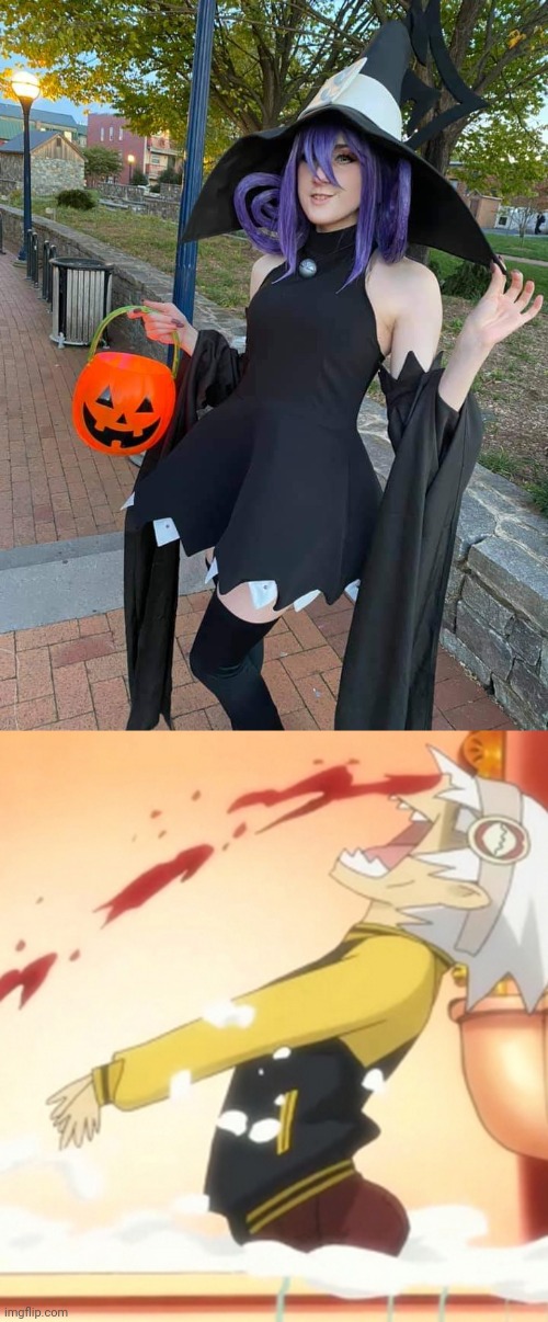 PERFECT BLAIR COSPLAY | image tagged in cosplay,soul eater,anime,spooktober,halloween | made w/ Imgflip meme maker